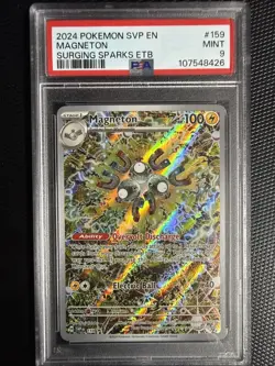 2024 Pokemon SVP #159 Magneton Surging Sparks ETB PSA 9 Mint - Image 1