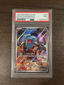 Rocket's Wobbuffet #9 - 2025 Pokemon Svp En-Sv Black Star Promo - PSA 9 - Image 1
