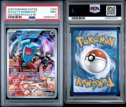 Rocket's Wobbuffet #9 - 2025 Pokemon Svp En-Sv Black Star Promo - PSA 9 - Image 2
