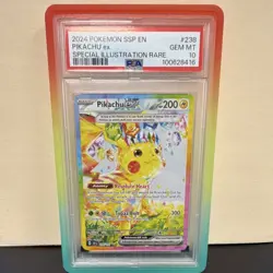Pokemon Pikachu EX Special Illustration Rare Holo Sv08 238/191 PSA 10 - Image 1