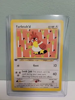 Pokemon TCG Farfetch'd 43/64 Neo Revelation First Edition MINT - Image 1