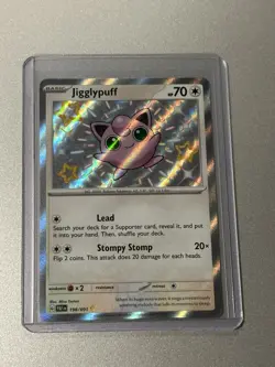 Jigglypuff 198/091 NM Rare Scarlet and Violet Paldean Fates pokemon - Image 1