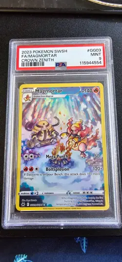 2023 Pokemon SWSH Crown Zenith Magmortar Galarian Gallery #GG03/GG70 PSA 9 - Image 1