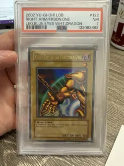 2002 LOB - 122: Right Arm Or The Forbidden One - Unlimited (PSA 7) - Image 2