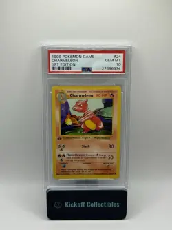 1999 Pokemon Game Charmeleon 1st Edition Shadowless PSA 10 - Image 1