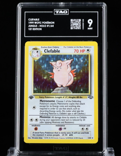 TAG 9 1st Edition Clefable 1/64 Jungle Pokemon 1999 - Image 1