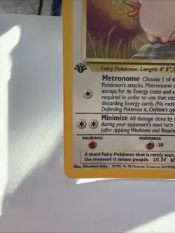 Clefable 1/64 1st Edition Holo Rare LP Jungle 1999 WOTC Pokemon - Image 2