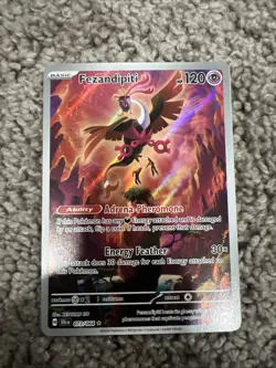 Pokemon TCG Fezandipiti 073/064 Shrouded Fable Holo Card Illustration Rare - Image 1