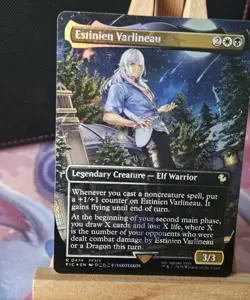 Estinien Varlineau (Borderless) (Chocobo Track Foil) - Commander: FINAL FANTASY - Image 3