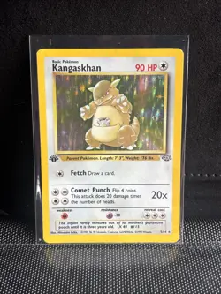 Pokemon TCG Kangaskhan Jungle 5/64 Holo Unlimited Holo Rare 1st Edition LP - Image 3