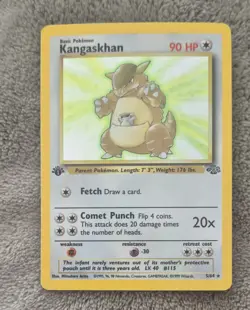 1999 Pokemon TCG Jungle 1st Edition Kangaskhan Holo Rare - Image 1