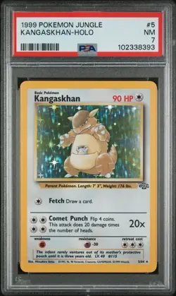 KANGASKHAN 5/64 Holo (PSA 7) Pokemon TCG Jungle (1999) WoTC - Image 1