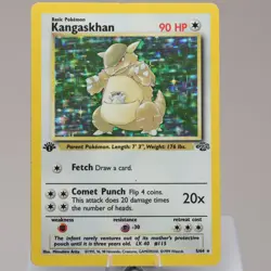 Pokemon TCG - Kangaskhan 5/64 Jungle Holo Rare 1st Edition WOTC 1999 - EXC - Image 2