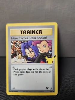 Pokemon TCG Celebrations Here Comes Team Rocket! Holo Rare 15/82 NEAR MINT NM - Image 1