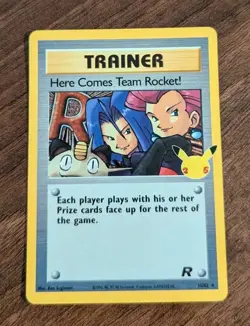 Here Comes Team Rocket! 15/82 Celebrations Holo Pokemon TCG Near Mint - Image 1