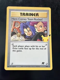 Pokemon TCG Celebrations Here Comes team Rocket! 15/82 Near Mint A8 - Image 1