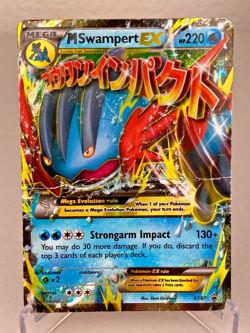 M Swampert EX XY87 XY Holo Promo Mega Pokemon Card - Damaged - Image 1