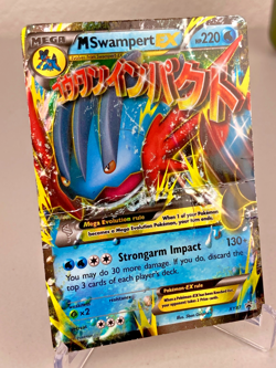 M Swampert EX XY87 XY Holo Promo Mega Pokemon Card - Damaged - Image 2