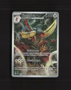 Kingambit SVP 130 Scarlet & Violet Full Art Black Star Promo Pokemon Card NM - Image 1