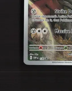 Kingambit SVP 130 Scarlet & Violet Full Art Black Star Promo Pokemon Card NM - Image 5
