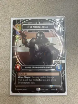 Star Wars Unlimited Galactic Championship The Mandalorian Judge Promo Card NM - Image 1