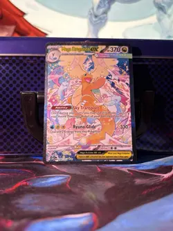 Pokemon Mega Dragonite EX Full Art Holo Card 290/217 TCG Collectible Single - Image 1