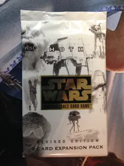 Star Wars "Hoth" 9-Card Sealed Revised Booster Pack X1 - Image 1