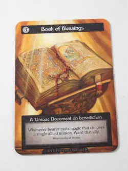Book of Blessings Unique Non-Foil Sorcery Gothic TCG Trading Card - Image 1