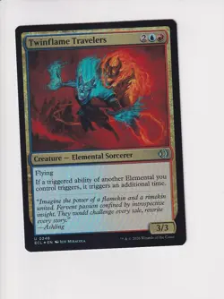 MAGIC THE GATHERING MTG LORWYN ECLIPSED FOIL TWINFLAME TRAVELERS - Image 1