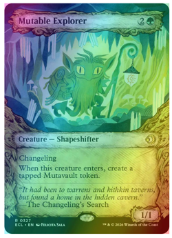 Mutable Explorer - Foil - Showcase Lorwyn Eclipsed MTG - Image 1