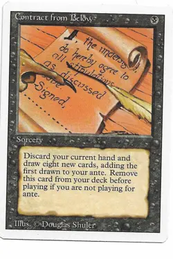 MTG Contract from Below X1 Revised edition rare - Image 1
