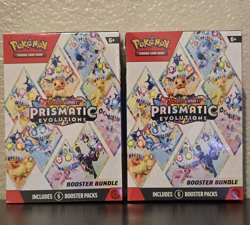 Lot of 2 - Pokemon TCG S&V Prismatic Evolutions Booster Bundle - SEALED - Image 1