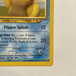 Pokemon Neo Destiny TCG Psyduck Card Regular, Common, 79/105 - Image 5