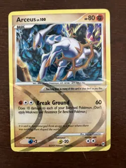 Pokemon Arceus AR8 Holo Rare Platinum TCG 2009 LP Condition - Image 1