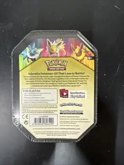 Pokemon TCG: Elemental Power Tin Flareon GX + 4 Packs (Sun & Moon) SEALED - Image 3