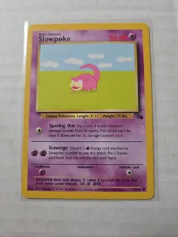 Pokemon Slowpoke 55/62 FO Fossil Unlimited - Pokemon TCG - WOTC - Image 1