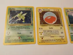 Pokemon JUNGLE UNLIMITED *13-64 Venomoth 2-64 Electrode 10-64 Scythor 3 HOLO LOT - Image 3