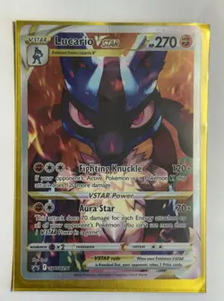 Lucario VStar SWSH291 Sword & Shield Promo Pokemon English Black Star Promo 2023 - Image 1