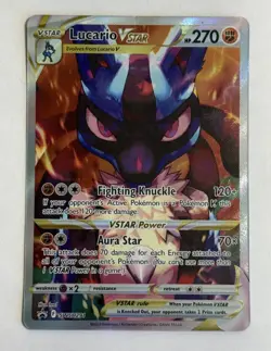 Lucario VStar SWSH291 Sword & Shield Promo Pokemon English Black Star Promo 2023 - Image 2
