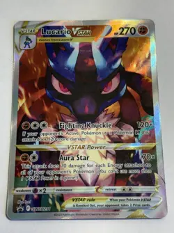 Lucario VStar SWSH291 Sword & Shield Promo Pokemon English Black Star Promo 2023 - Image 3