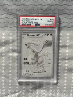 Pokemon 2025 Reshiram ex 173/086 Black White Rare White Flare GEM MINT PSA 10 - Image 1