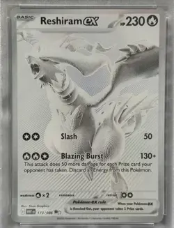 Pokemon 2025 Reshiram ex 173/086 Black White Rare White Flare GEM MINT PSA 10 - Image 2
