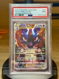 PSA 9 Lucario Vstar SWSH291 Black Star Promo Pokemon 2023 - Image 1