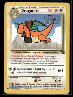 1999 Pokemon Game Movie 5 Dragonite Movie Promo LP - Image 1
