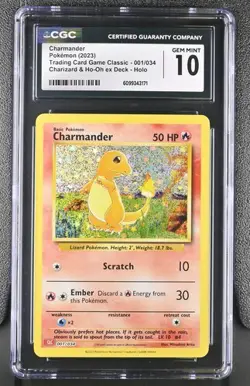 Charmander *CGC 10* Holo *Classic Collection* #1 * Pokemon - Image 1