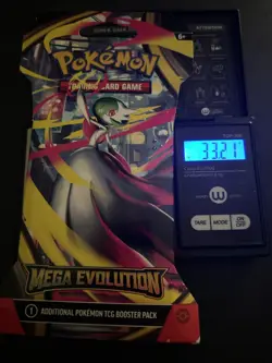 (VERY HEAVY) 33.21g Pokemon TCG Mega Evolution Sleeved Booster Pack (SEALED)✅ - Image 1