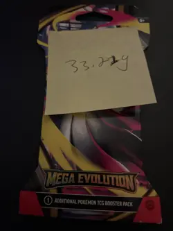 (VERY HEAVY) 33.21g Pokemon TCG Mega Evolution Sleeved Booster Pack (SEALED)✅ - Image 4