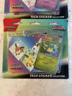 Pokemon TCG Prismatic Evolutions Tech Sticker Collection Lot of 2 - Image 2