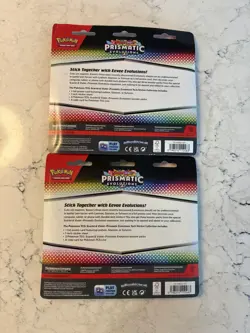 Pokemon TCG Prismatic Evolutions Tech Sticker Collection Lot of 2 - Image 4