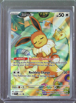 Pokemon TCG Eevee EX Prismatic Evolutions 173 Black Star Promo NM - Image 1